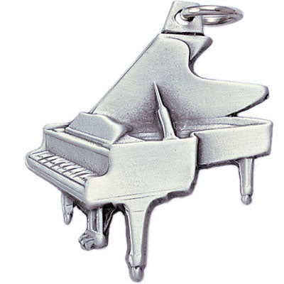 PIANO SHAPED PEWTER KEY CHAIN
