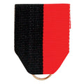 PIN BACK RIBBON BLACK & ORANGE
