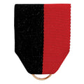PIN BACK RIBBON BLACK & RED