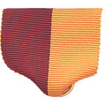 PIN BACK RIBBON, MAROON AND GOLD