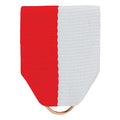 PIN BACK RIBBON RED & WHITE
