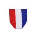 PIN BACK RIBBON RED,WHITE,BLUE
