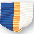 PIN RIBBON BLUE/GOLD/WHITE