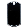 PLAIN BLACK DOG TAG