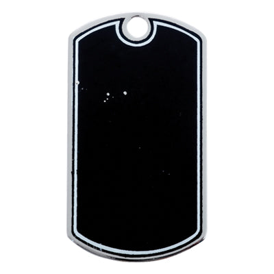 PLAIN BLACK DOG TAG