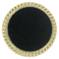 PLAIN BROOCH, BLACK INSERT DISC