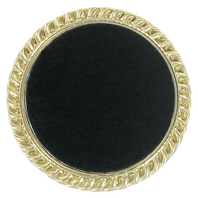 PLAIN BROOCH, BLACK INSERT DISC
