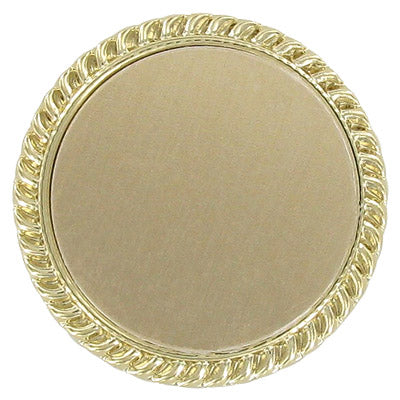 PLAIN BROOCH, GOLD INSERT DISC