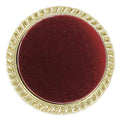 PLAIN BROOCH, RED INSERT DISC