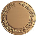 PLAIN WREATH  FOR ENGRAVING, 2 INCH STAMPED INSERT