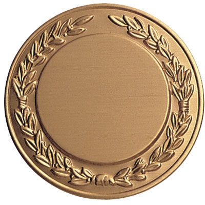 PLAIN WREATH  FOR ENGRAVING, 2 INCH STAMPED INSERT