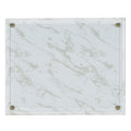 10-1/2 X 13 INCH WHITE MARBLEIZED PLAQUE HOLDS 8-1/2 X 11 INCH CERTIFICATE
