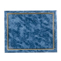 10-1/2 X 13 INCH BLUE PLAQUE HOLDS 8-1/2 X 11 CERTIFICATE, SILVER RAISED BORDER