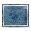 10-1/2 X 13 INCH BLUE PLAQUE HOLDS 8-1/2 X 11 CERTIFICATE, GOLD RAISED BORDER