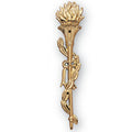 PLASTIC TORCH, GOLD 4-1/2 INCH