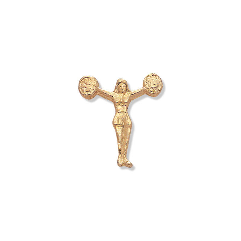 POM POM GIRL CHENILLE PIN GOLD