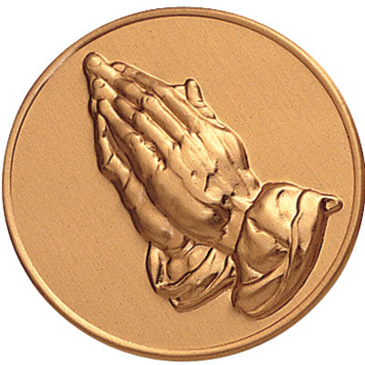 PRAYING HANDS, 2 INCH STAMPED INSERT