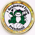 2 Inch in Diameter Round Preschool Insert with Mylar Detailing