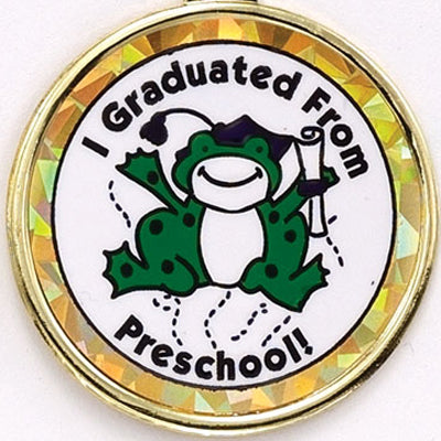 2 Inch in Diameter Round Preschool Insert with Mylar Detailing
