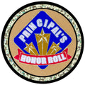 2 Inch in Diameter Round Honor Roll Insert with Mylar Detailing