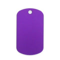 PURPLE ALUMINUM DOG TAG