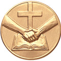 RELIGIOUS RECOGNITION, 2 INCH STAMPED INSERT