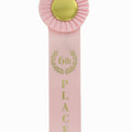 PINK RIBBON, ROSETTE 6TH PLACE 2 INCH MYLAR
