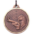 1-1/4 Inch Die-Struck Marksmanship Medal in Gold, Silver, or Bronze