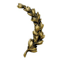 RIGHT WREATH, ANTIQUE BRASS 6-3/4 INCH