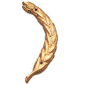 RIGHT WREATH TRIM, GOLD 4 INCH