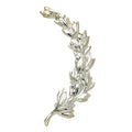 RIGHT WREATH TRIM, SILVER 6-3/4 INCH