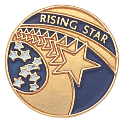 RISING STAR ENAMELED PIN