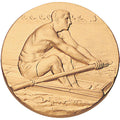 1-Inch in Diameter Round Metal Rowing Medallion Insert in Multiple Colors