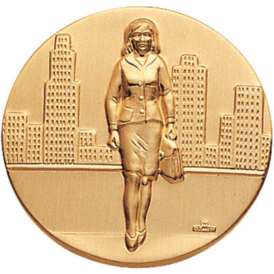 SALESLADY, 2 INCH STAMPED INSERT