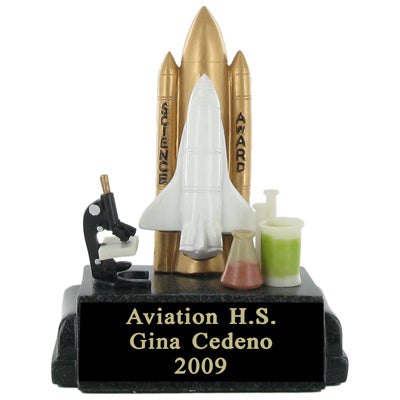 SCIENCE AWARD SCHOLASTIC TROPHY, 5-3/4 INCH