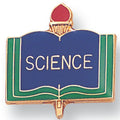 SCIENCE PIN ENAMELED, GOLD