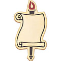 SCROLL GOLD PIN FOR ENGRAVING