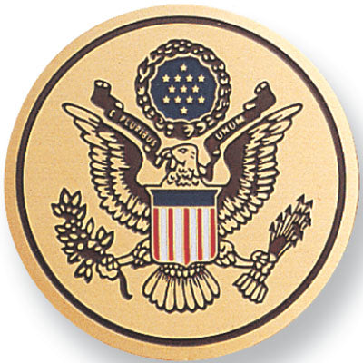 SEAL OF THE UNITED STATES, 2 INCH ETCHED ENAMELED