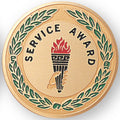 SERVICE AWARD, 2 INCH ETCHED ENAMELED
