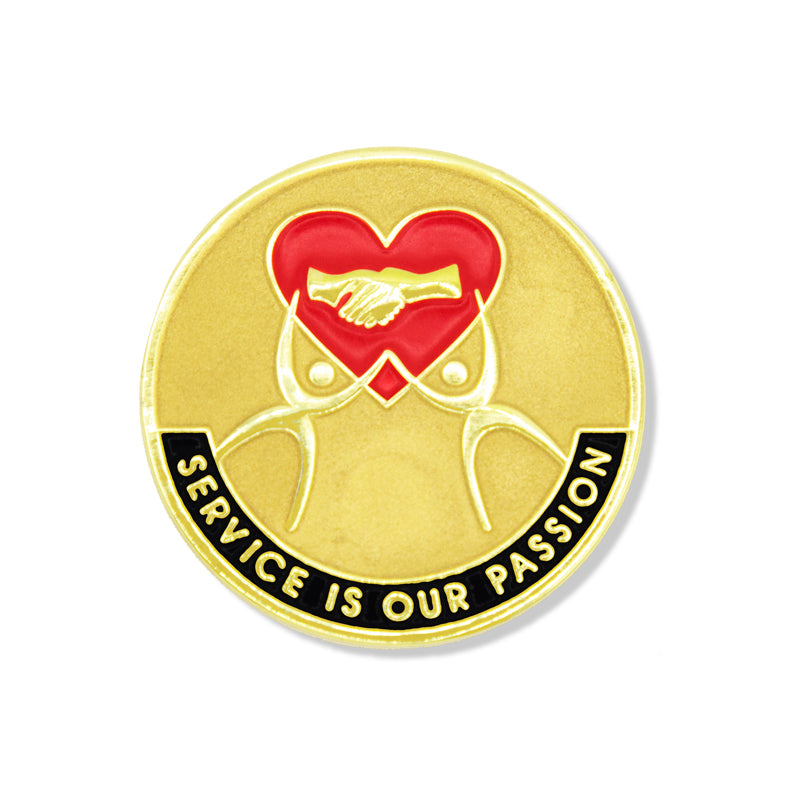 SERVICE IS OUR PASSION PIN