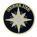 SHINING STAR, 2 INCH ETCHED ENAMELED