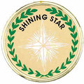 2 Inch in Diameter Round Shining Star Insert with Mylar Detailing