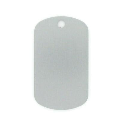 SILVER ALUMINUM DOG TAG