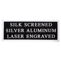 SILVER ALUMINUM PLATE SCREENED