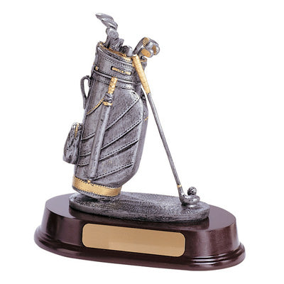 SILVER RESIN GOLF BAG