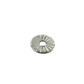 SILVER ROSETTE 1/16 INCH HOLE