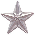 SILVER STAR PIN 3/4 INCH