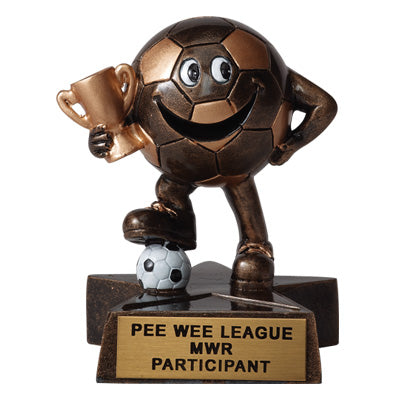 SMALL RESIN SOCCER TROPHY