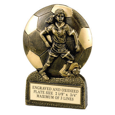 SOCCER FEMALE RESIN TROPHY