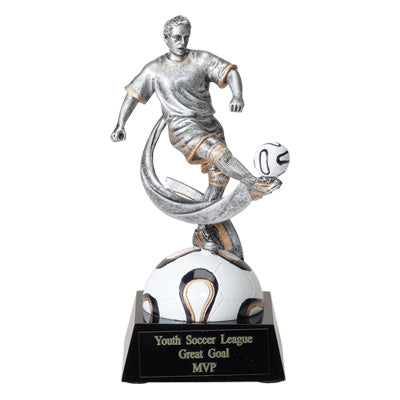 SOCCER, MALE, 6 3/4 INCH FIGURE TROPHY